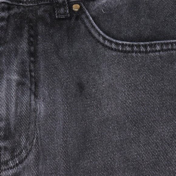 ME+EM Jeans Womens Size 27 Black Faded Straight Leg High Waist 27" Inseam *READ - Picture 6 of 10